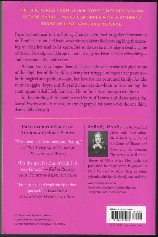 A Court of Wings and Ruin by Sarah Maas back cover