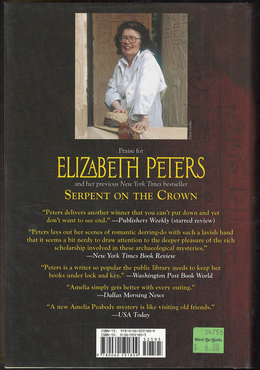 Tomb of the Golden Bird by Elizabeth Peters back cover