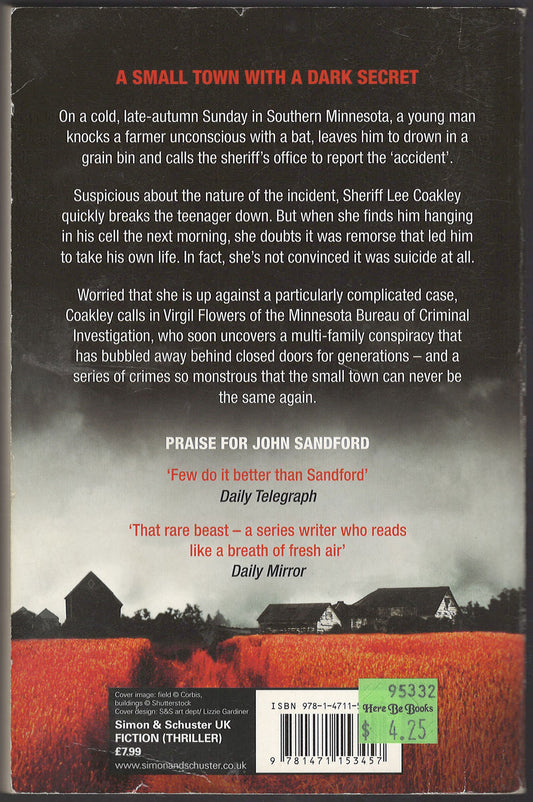 Bad Blood by John Sandford back cover