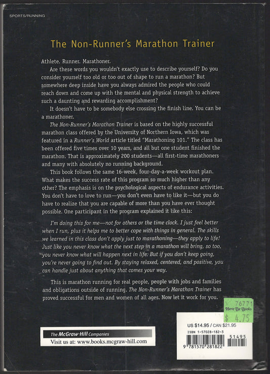 The Non-Runner's Marathon Trainer back cover