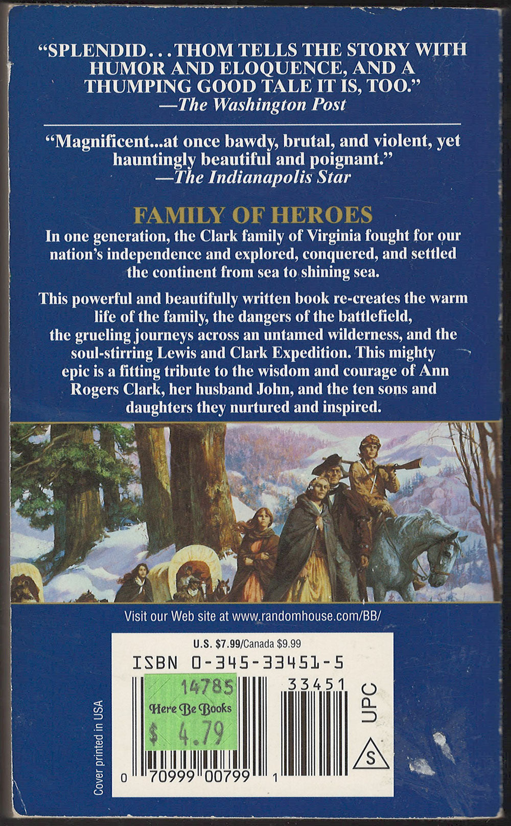 From Sea to Shining Sea by James Alexander Thom back cover