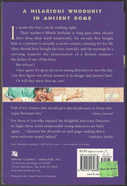 Mystery of the Roman Ransom by Henry Winterfeld back cover