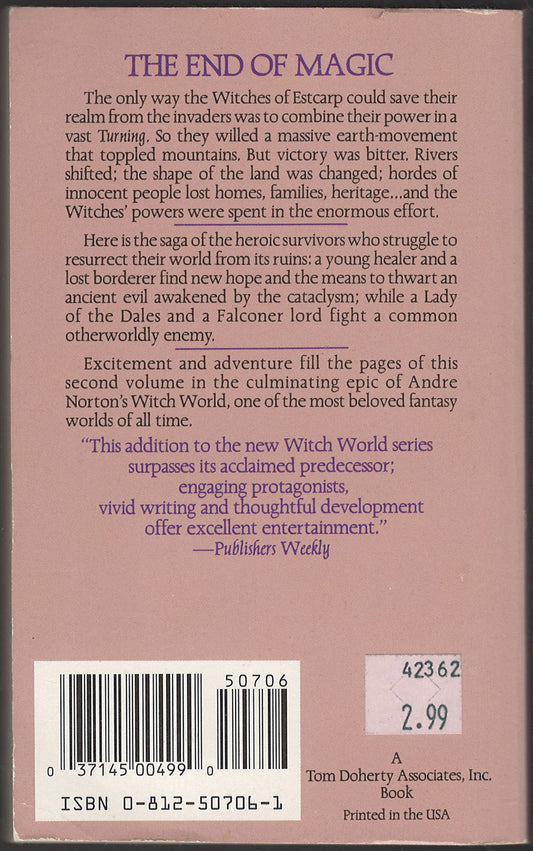 Flight of Vengeance by Andre Norton back cover