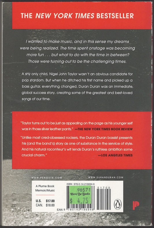 In the Pleasure Groove: Love, Death, and Duran Duran by John Taylor back cover