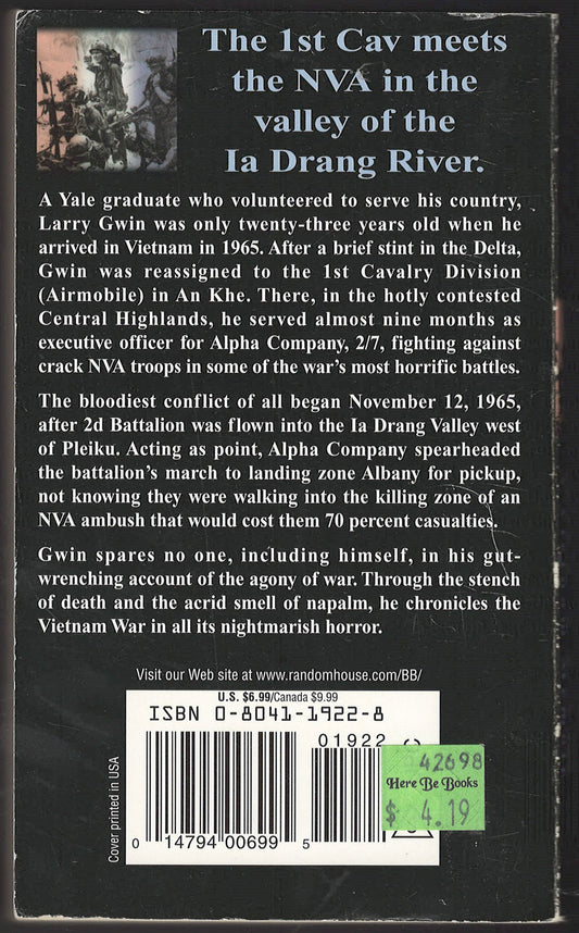 Baptism: A Vietnam Memoir by Larry Gwin back cover