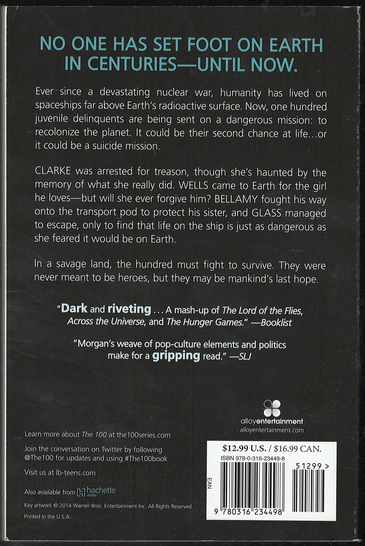 The 100 by Kass Morgan back cover