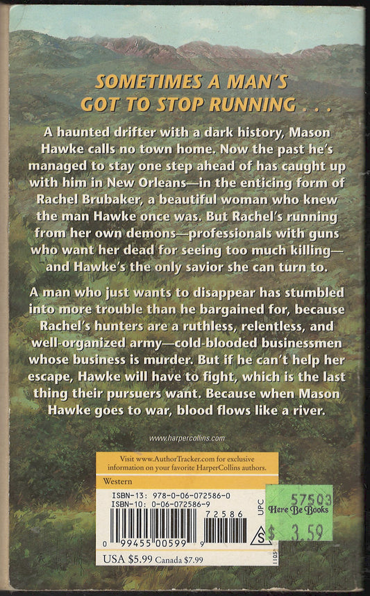 Hawke: Vendetta Trail by Robert Vaughan back cover