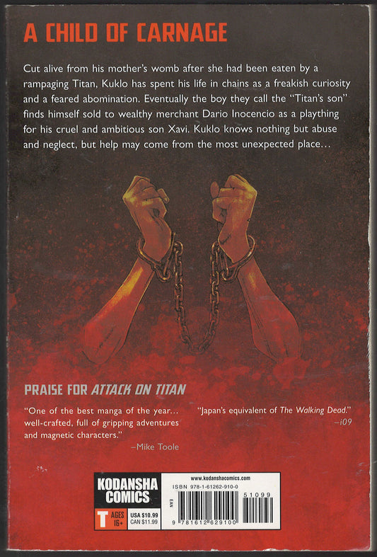 Attack on Titan by Ryo Suzukaze and Satishi Shiki back cover