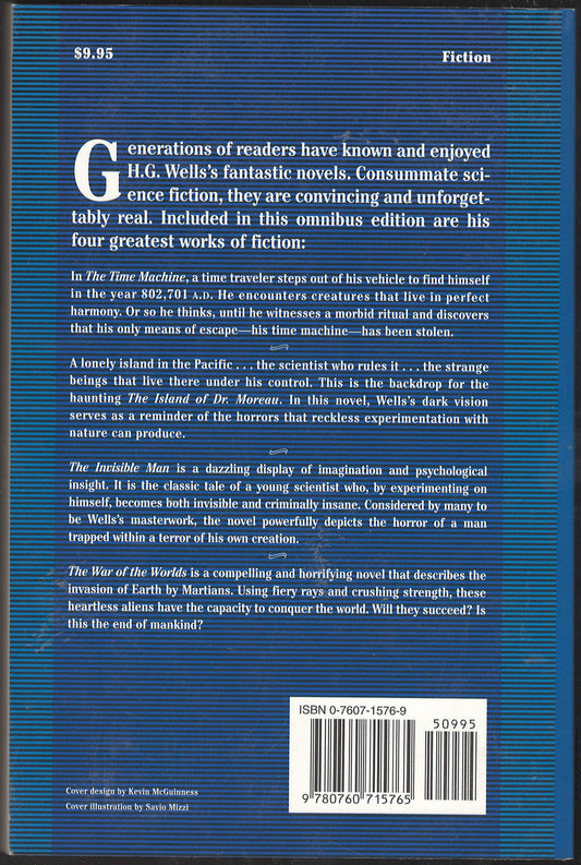 Four Complete Novels by H.G. Wells back cover