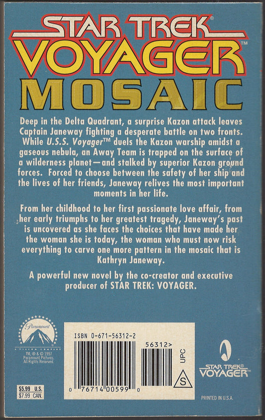 Mosaic by Jeri Taylor back cover