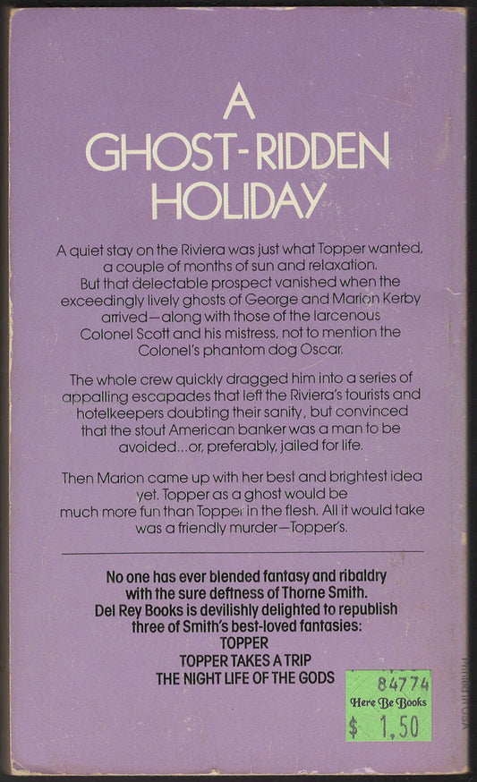 Topper Takes a Trip by Thorne Smith back cover