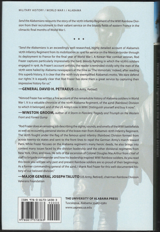 Send the Alabamians: World War I Fighters in the Rainbow Division back cover