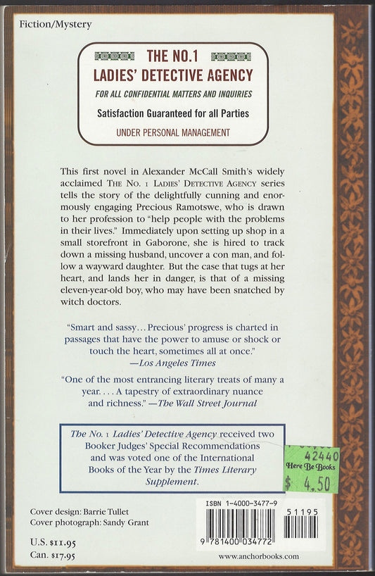 No. 1 Ladies' Detective Agency by Alexander McCall Smith