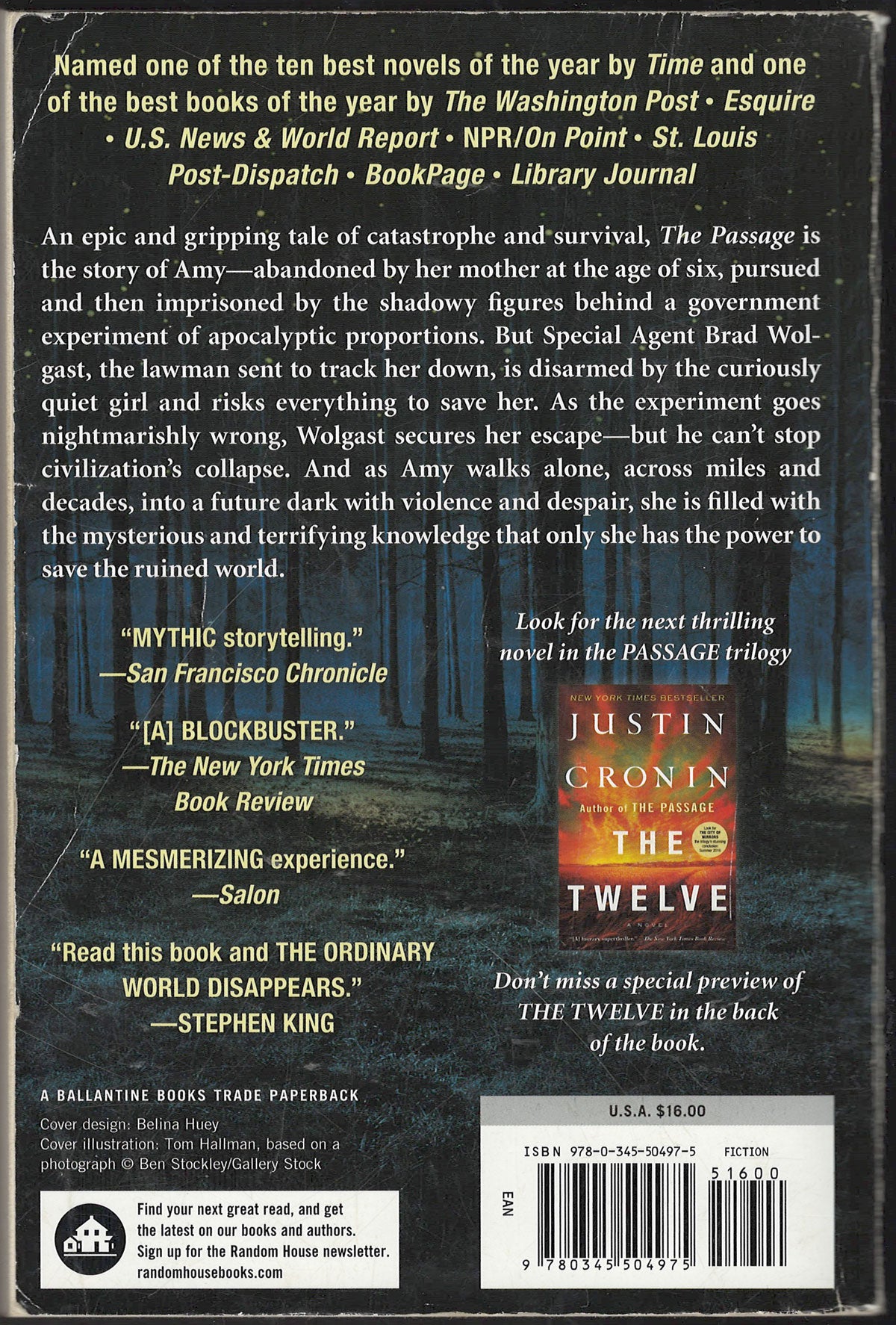 The Passage by Justin Cronin back cover