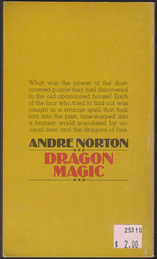 Dragon Magic by Andre Norton back cover