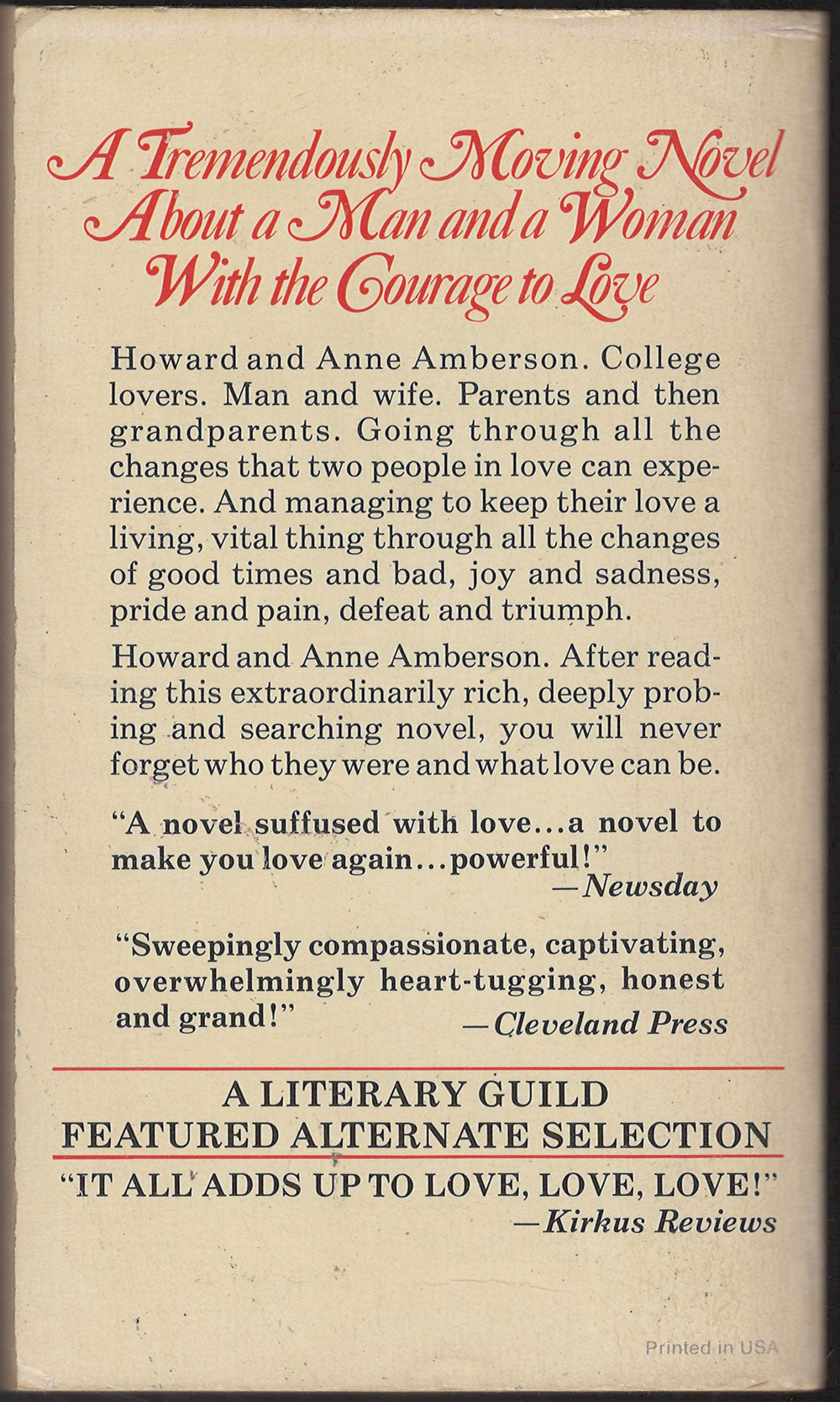 Praise the Human Season by Don Robertson back cover