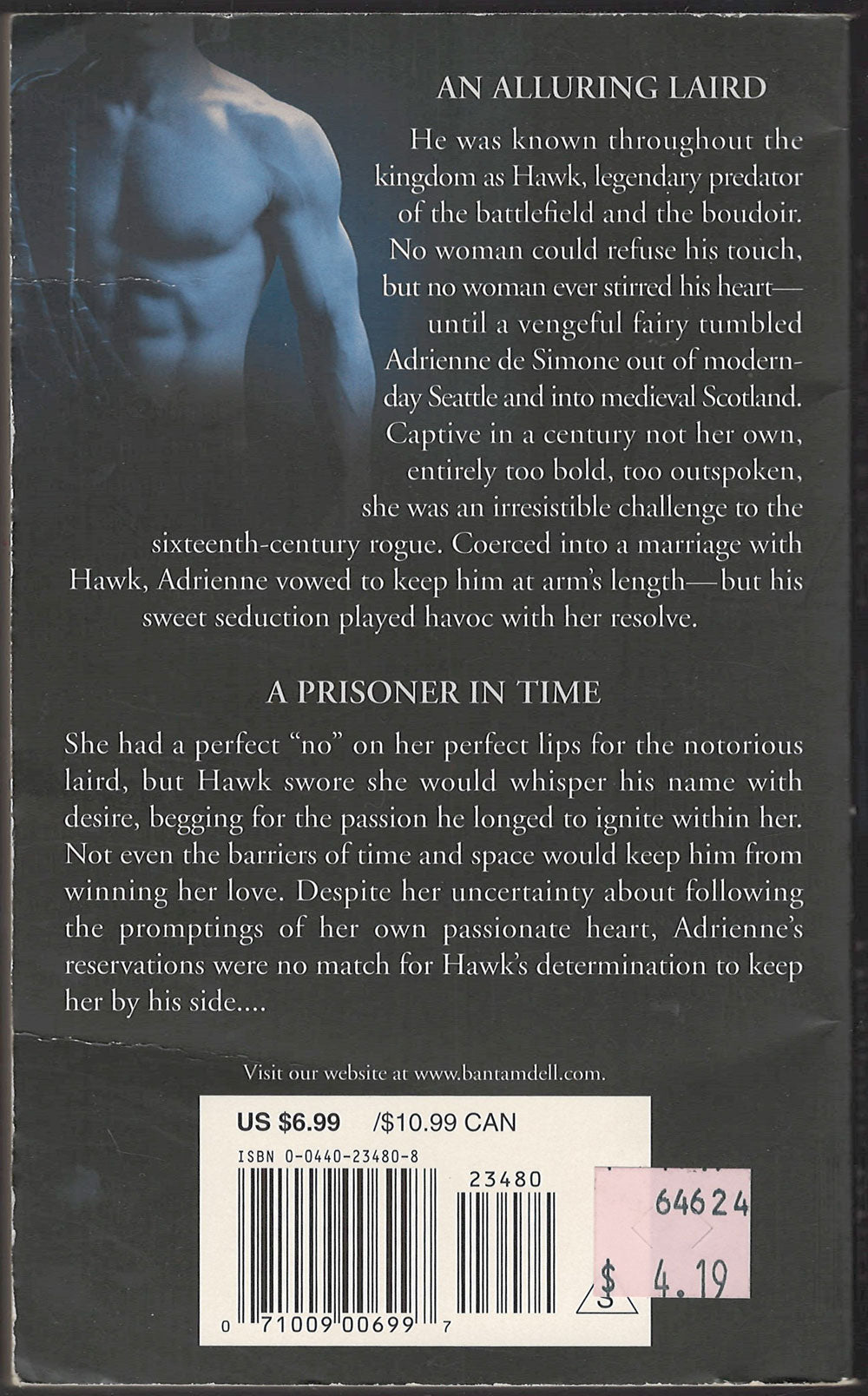 Beyond the Highland Mist by Karen Marie Moning back cover