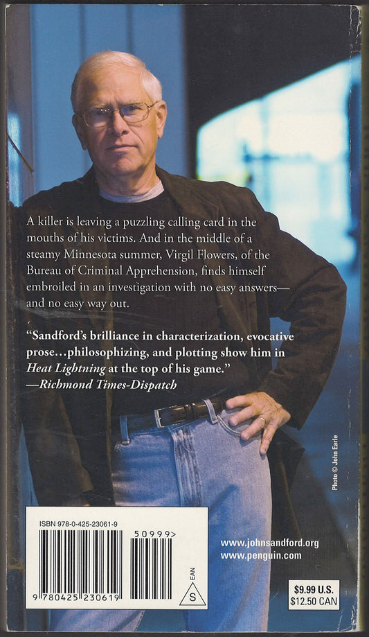 Heat Lightning by John Sandford back cover