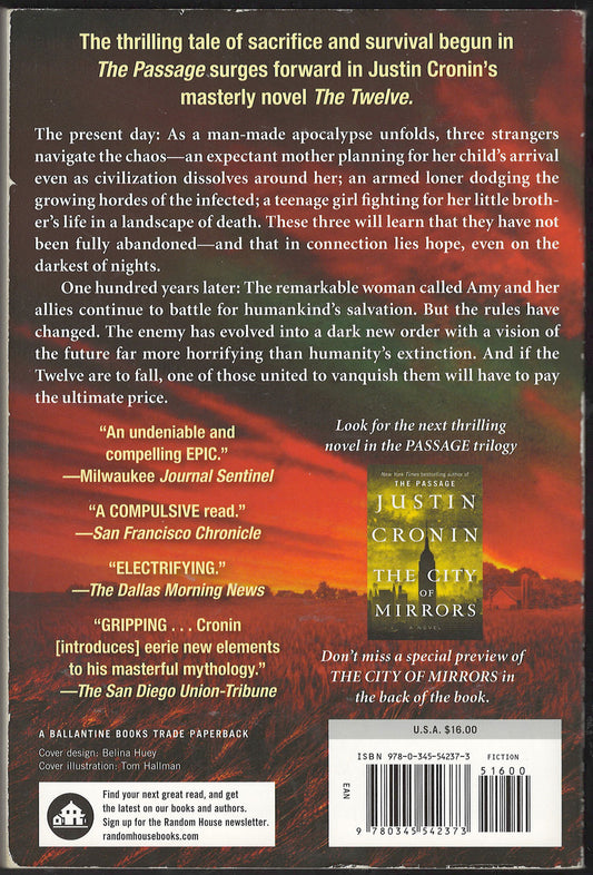 The Twelve by Justin Cronin back cover