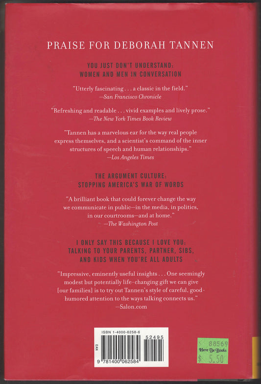 You're Wearing That?: Understanding Mothers and Daughters in Conversation back cover