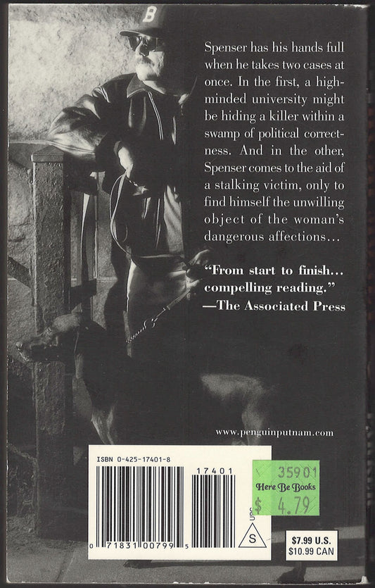 Hush Money by Robert Parker back cover