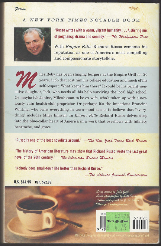 Empire Falls by Richard Russo back cover