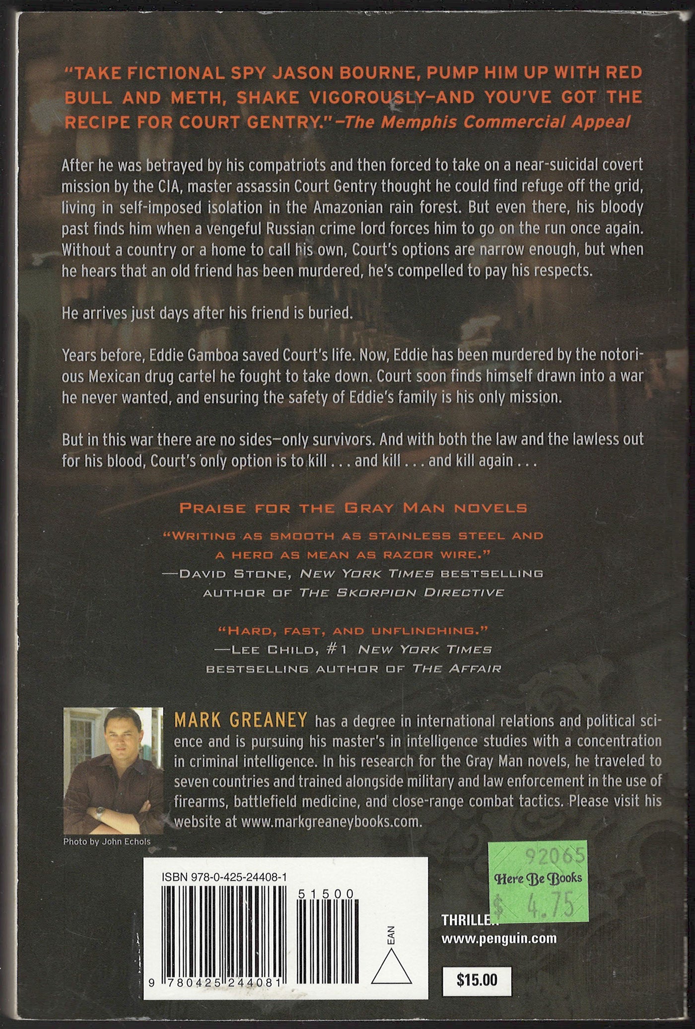 Ballistic by Mark Greaney back cover