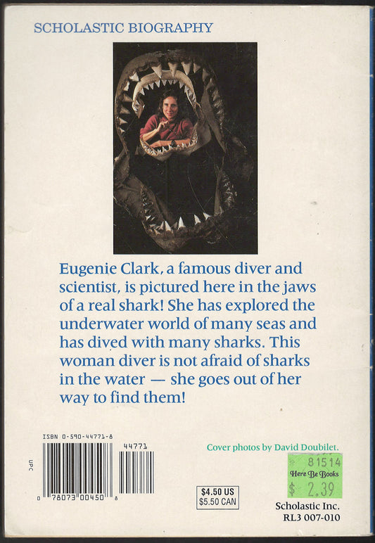 Shark Lady: True Adventures of Eugenie Clark by Ann McGovern back cover