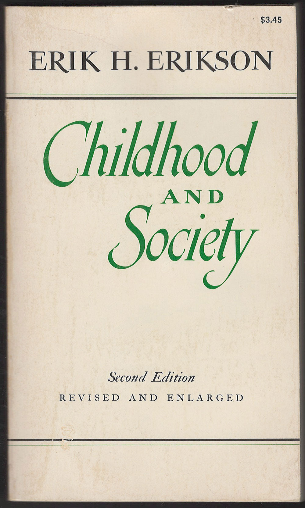 Childhood and Society by Erik H. Erikson front cover