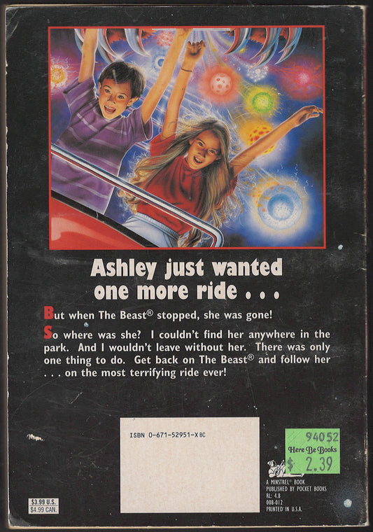 The Beast 2 by R. L. Stine back cover