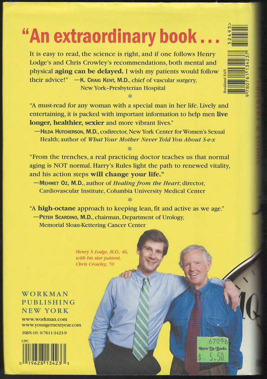 Younger Next Year: A Guide to Living Like 50 until You're 80 and Beyond back cover