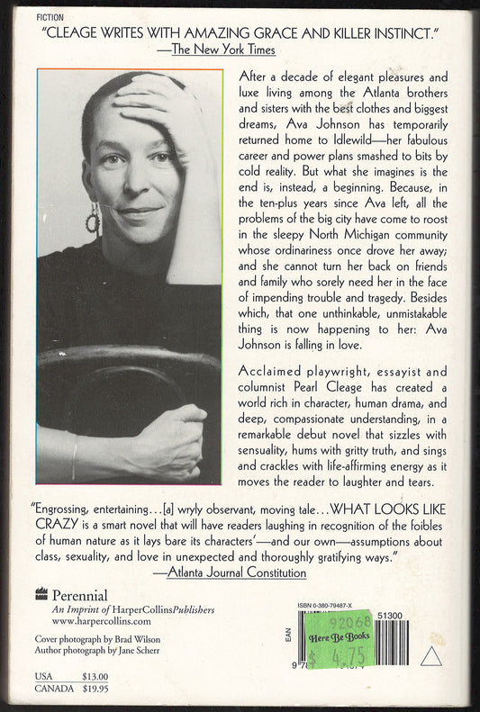 What Looks Like Crazy On An Ordinary Day by Pearl Cleage back cover