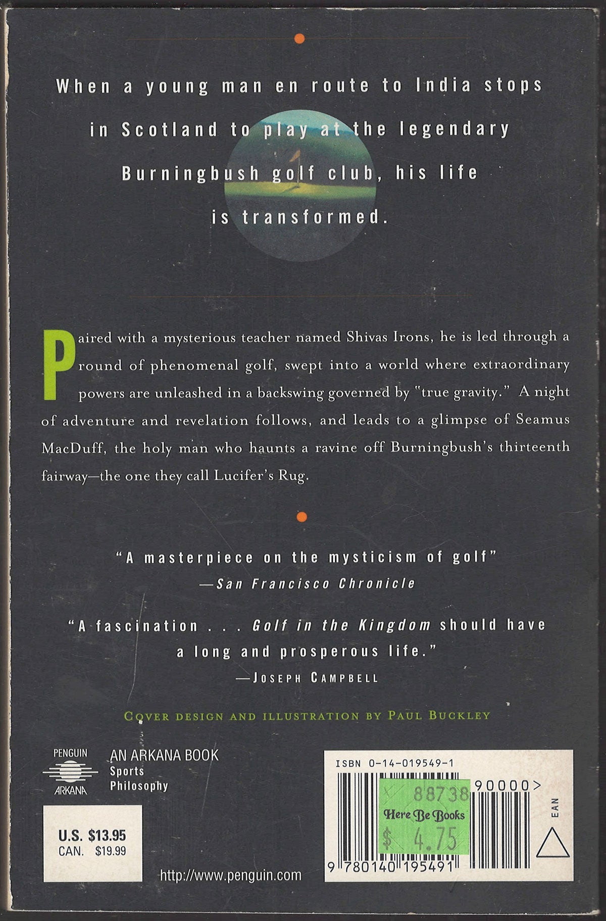 Golf in the Kingdom by Michael Murphy back cover