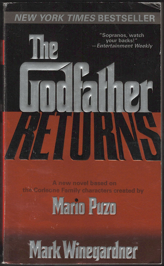 Front cover of The Godfather Returns by Mark Winegardner with a red and black design.