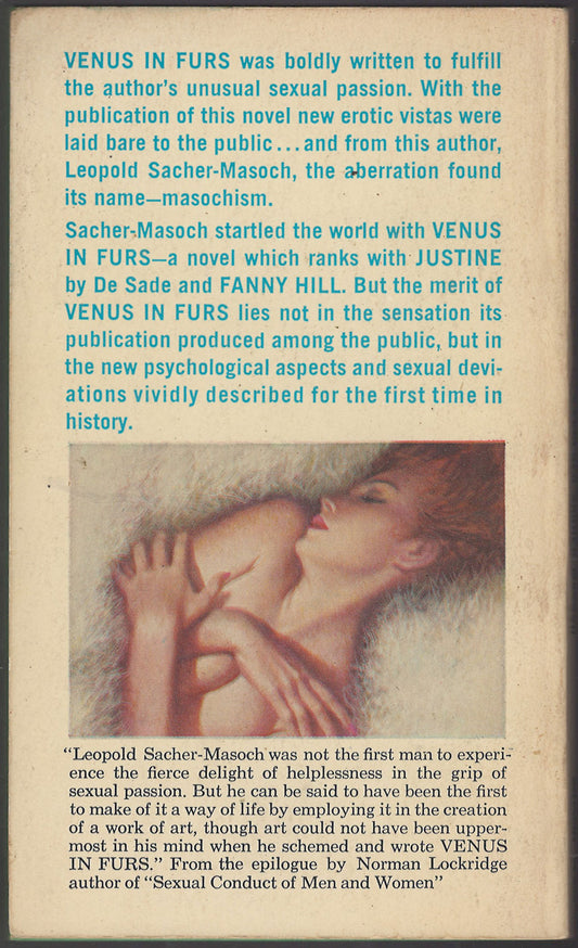 Venus in Furs by Leopold von Sacher-Masoch back cover