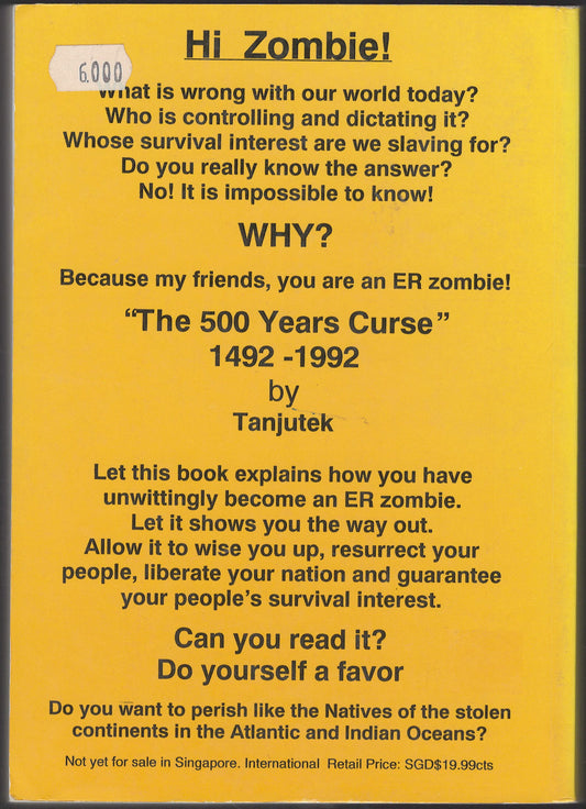 The 500 years curse by Tanjutek back cover