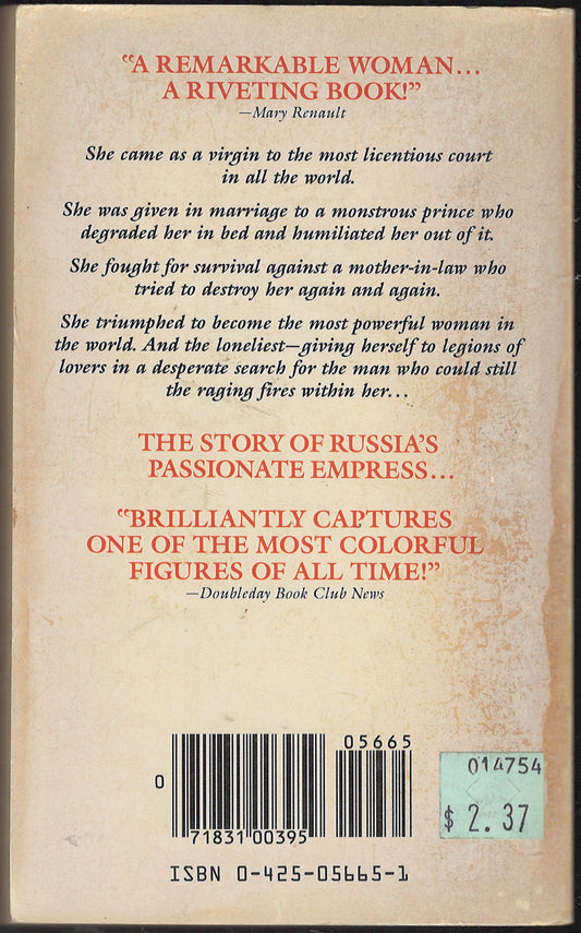Catherine the Great by Henri Troyat back cover