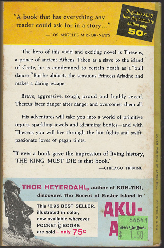 The King Must Die by Mary Renault back cover