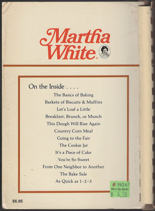 Martha White Southern Baking Book back cover