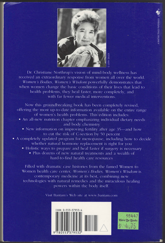 Women's Bodies, Women's Wisdom by Christiane Northrup back cover