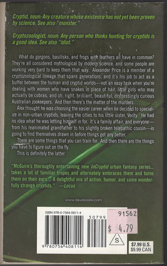 Half-Off Ragnarok by Seanan McGuire back cover