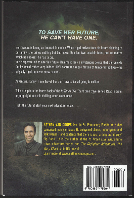 The Warp Clock by Nathan Van Coops back cover