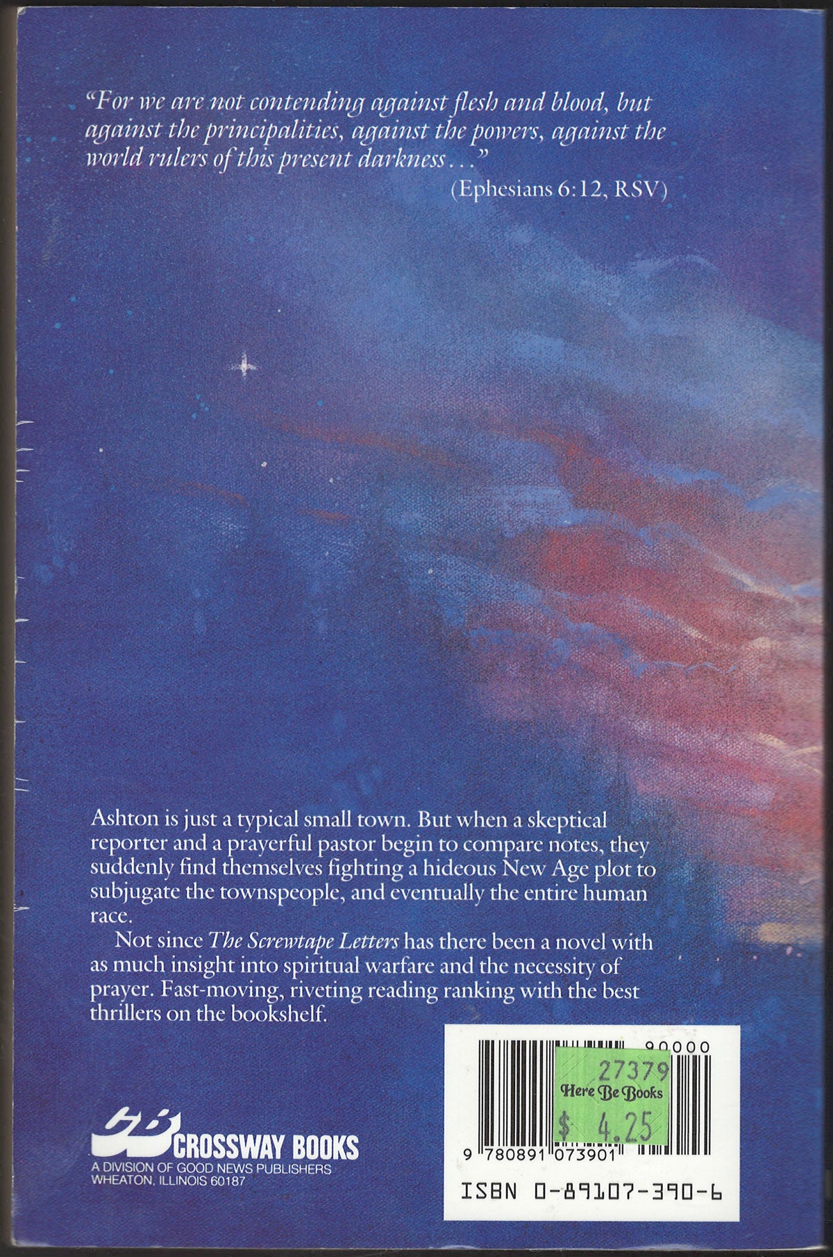 This Present Darkness by Frank Peretti back cover