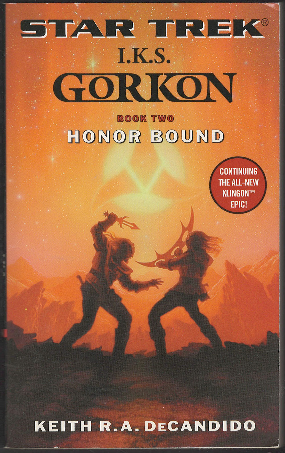 Honor Bound by Keith DeCandido front cover