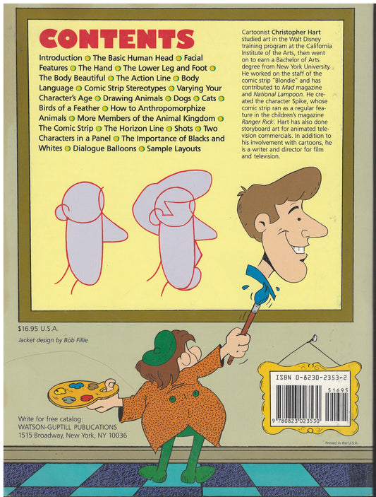 How to Draw Cartoons for Comic Strips by Christopher Hart back cover