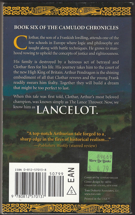 The Lance Thrower by Jack Whyte back cover