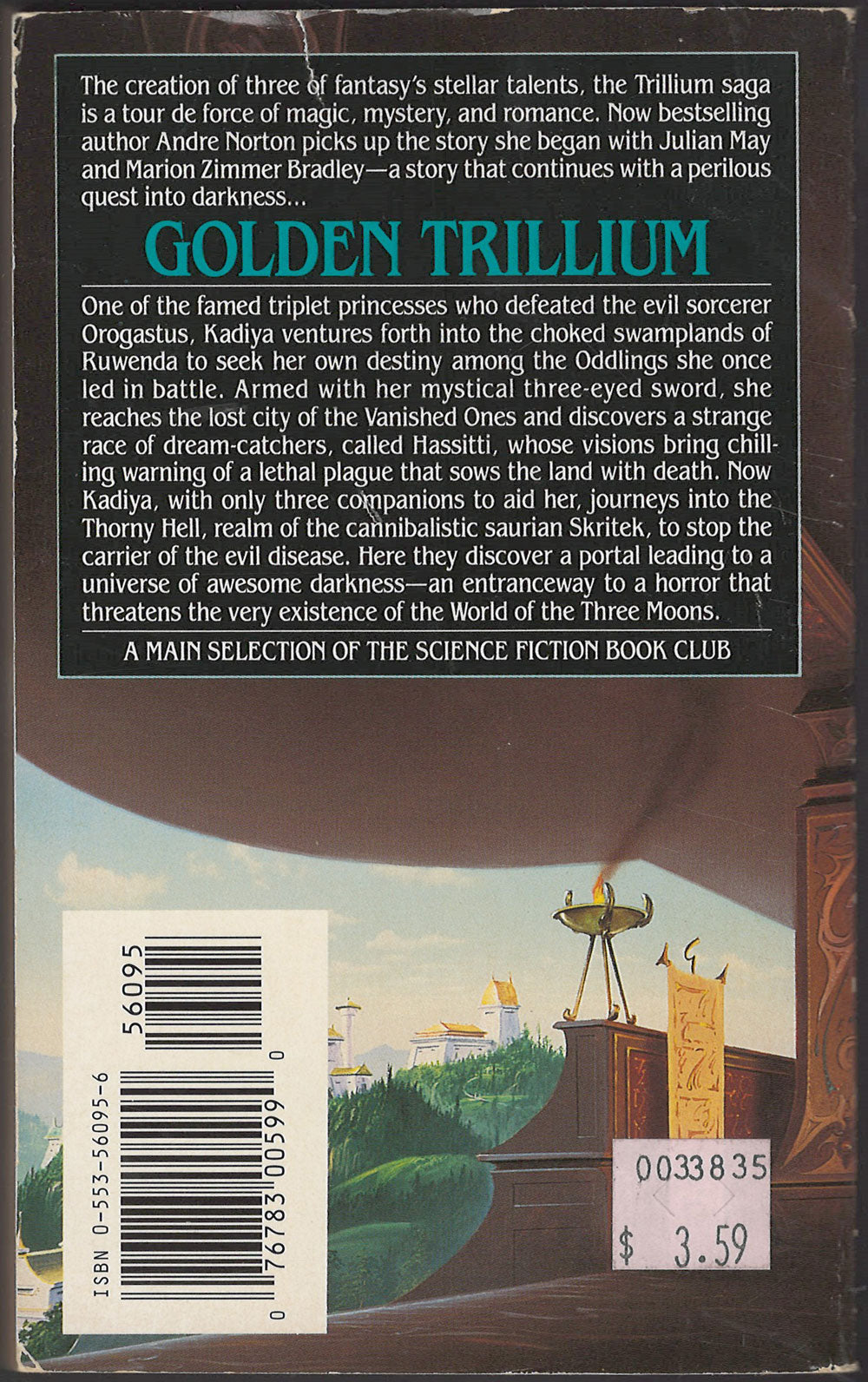 Golden Trillium by Andre Norton back cover