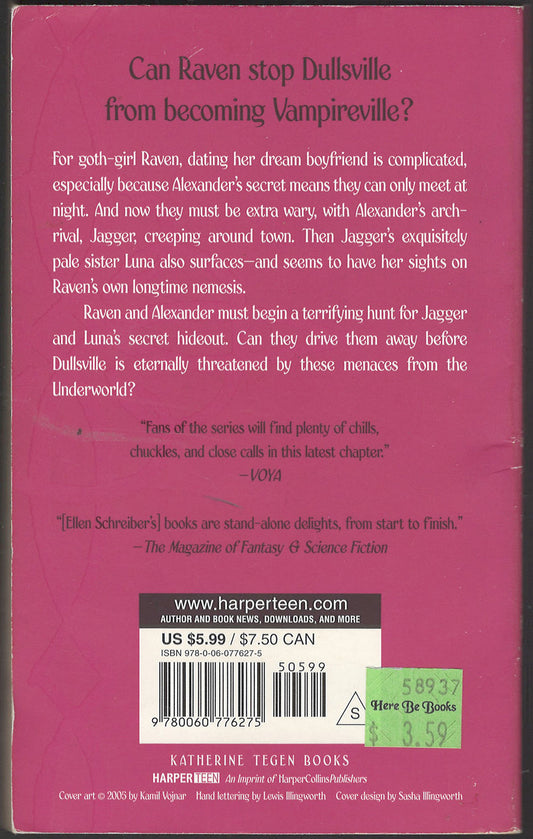 Vampireville by Ellen Schreiber back cover