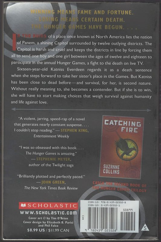 The Hunger Games by Suzanne Collins back cover