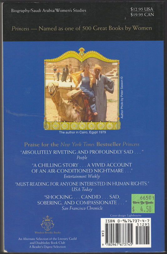 Princess: A True Story of Life Behind the Veil in Saudi Arabia by Jean Sasson back cover